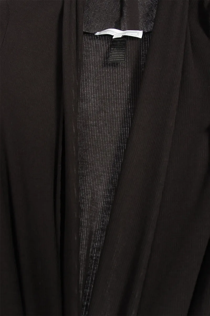 Straight Long Silk Blend Michi Cardigan