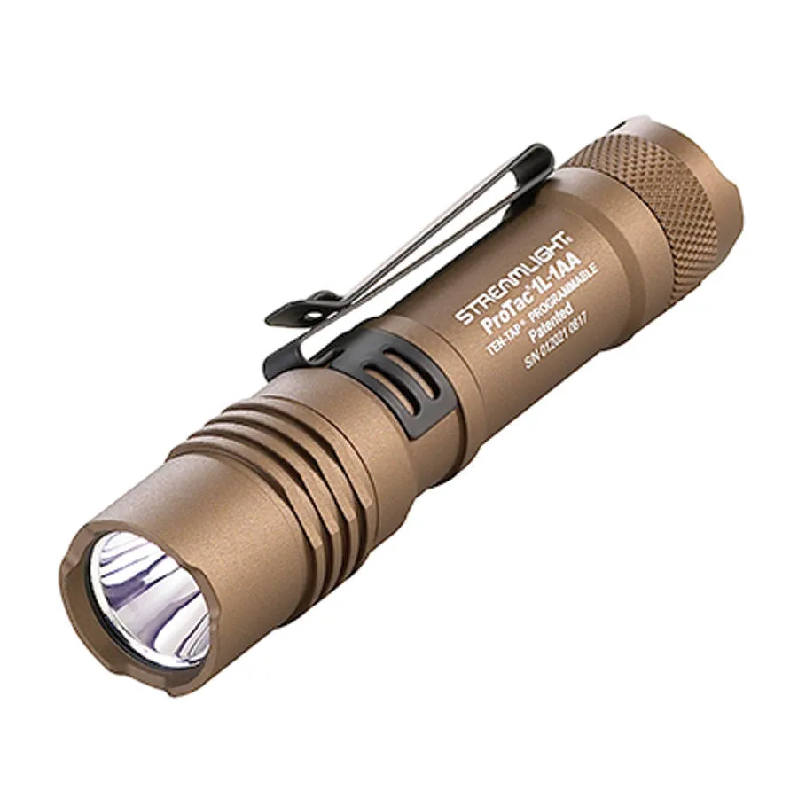 Streamlight ProTac 1L-1AA Dual Fuel 350-Lumen Compact Tactical Flashlight Coyote
