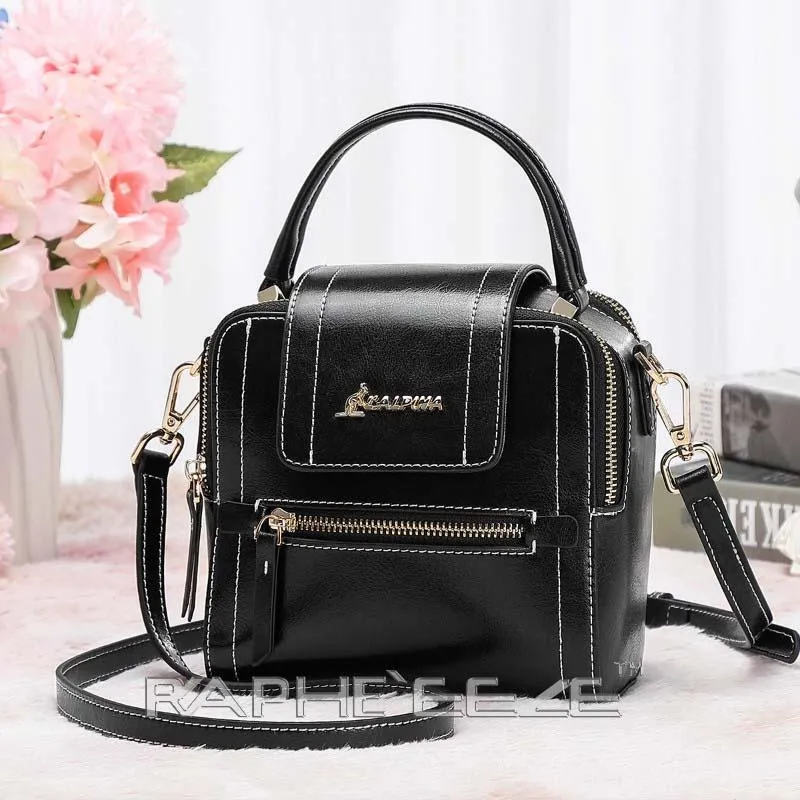 Stylish Tweed Bags for Women - Black Mini Sized Handbag