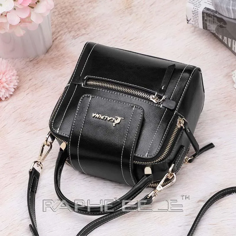 Stylish Tweed Bags for Women - Black Mini Sized Handbag