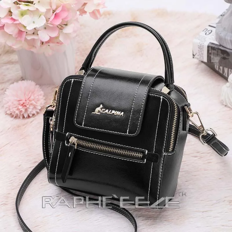 Stylish Tweed Bags for Women - Black Mini Sized Handbag