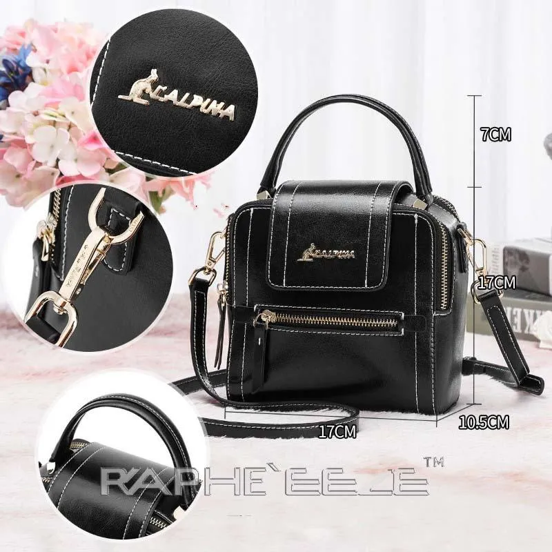 Stylish Tweed Bags for Women - Black Mini Sized Handbag