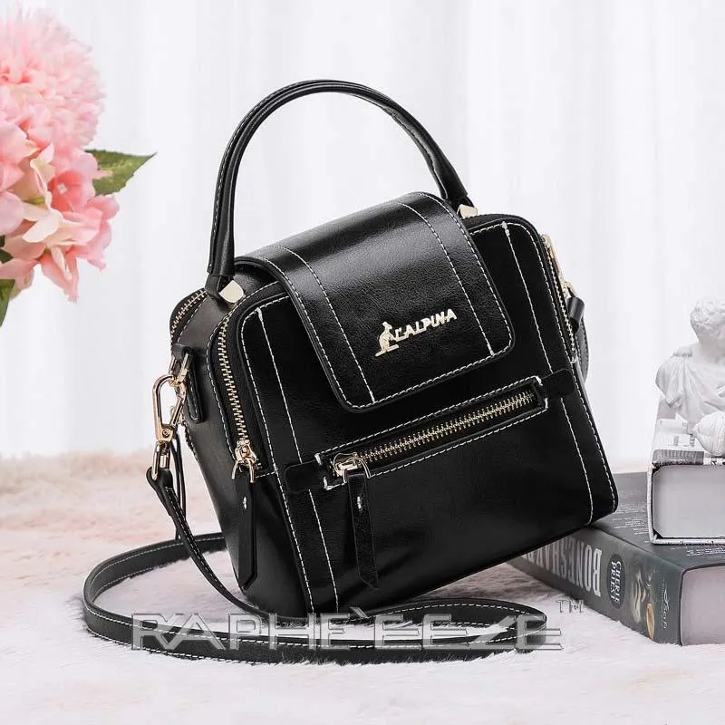 Stylish Tweed Bags for Women - Black Mini Sized Handbag