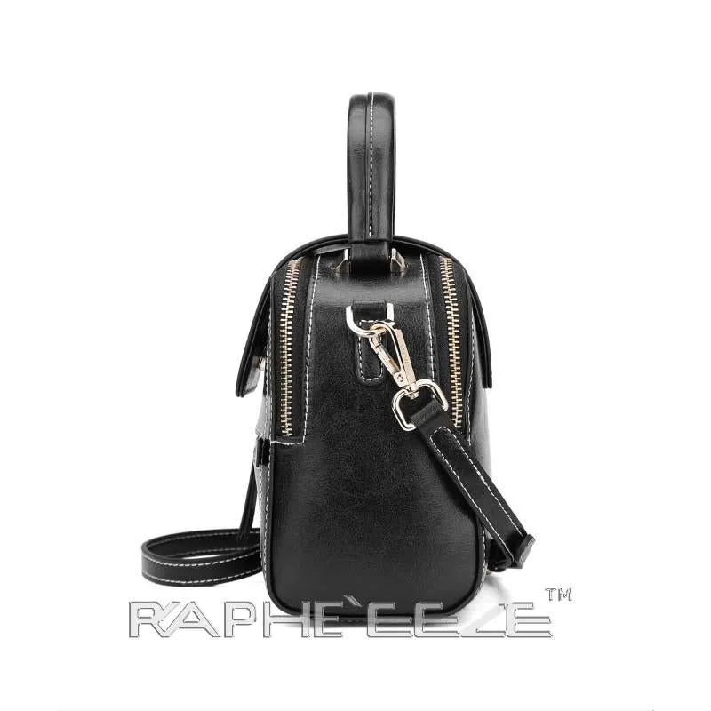 Stylish Tweed Bags for Women - Black Mini Sized Handbag
