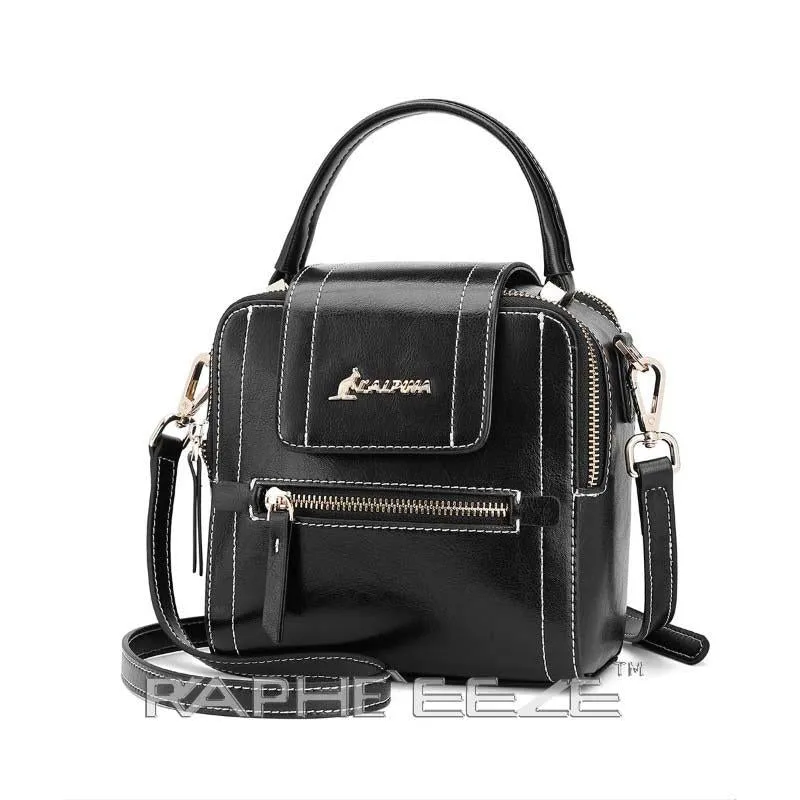 Stylish Tweed Bags for Women - Black Mini Sized Handbag