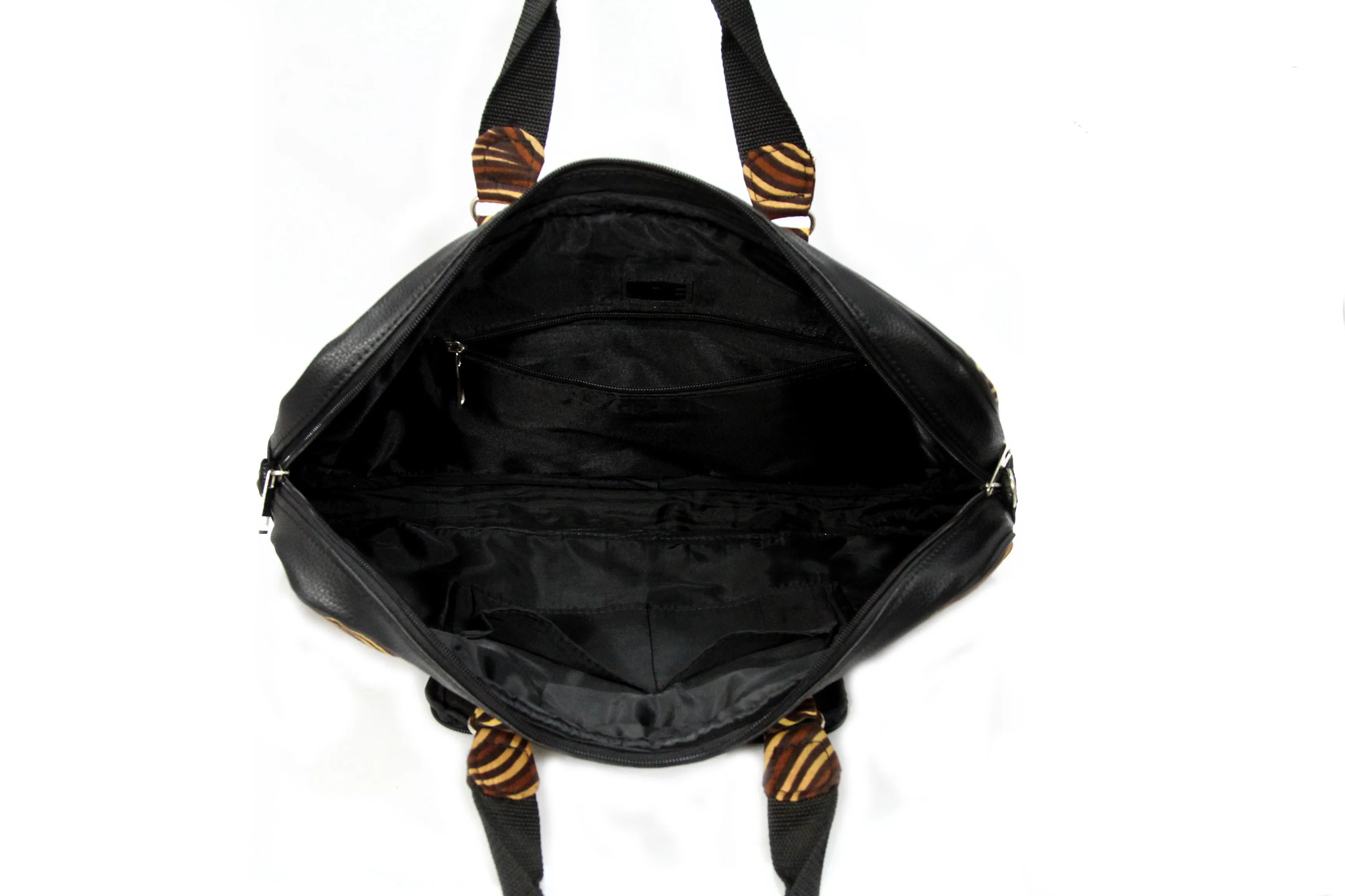 Swirl Laptop Ankara Bag