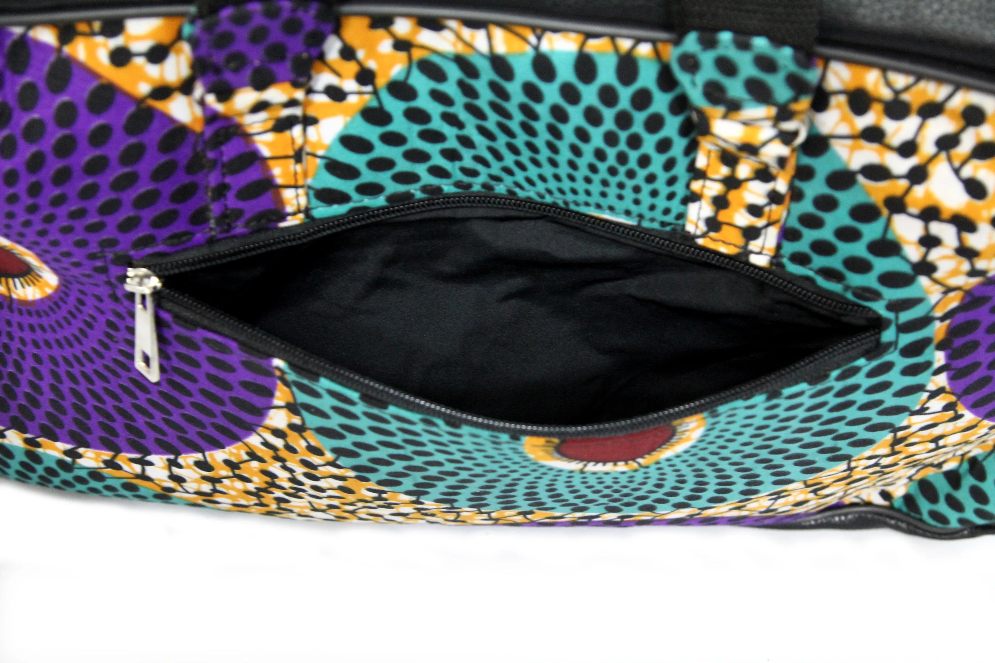 Swirl Laptop Ankara Bag