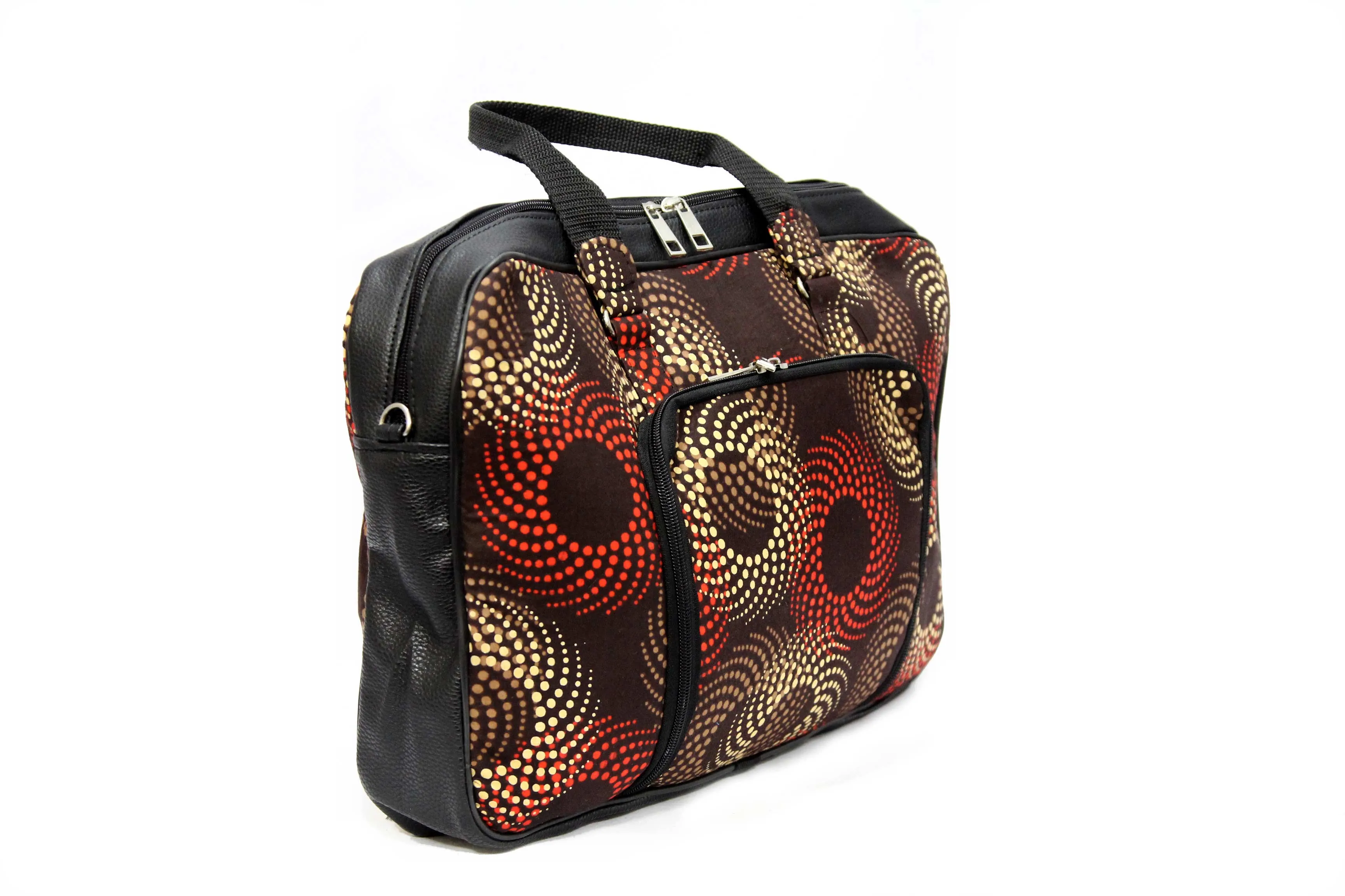 Swirl Laptop Ankara Bag