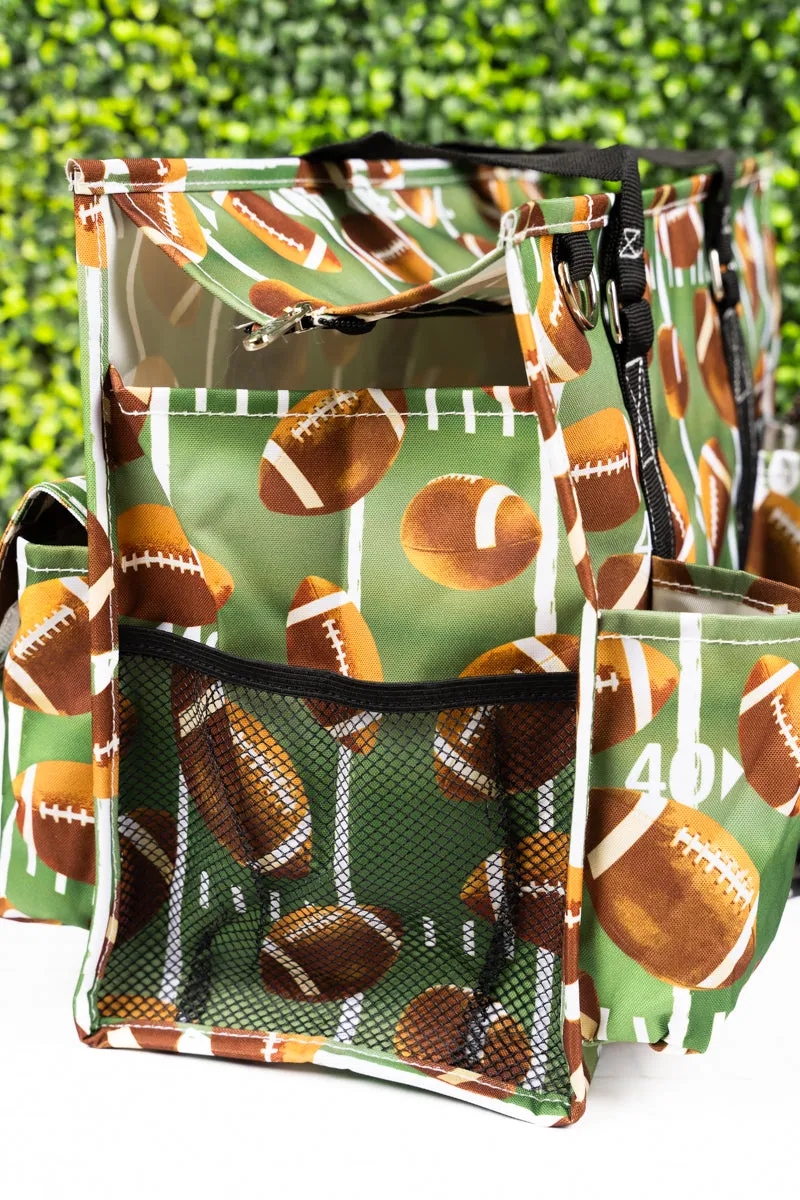 The Gridiron Utility Tote with Black Trim