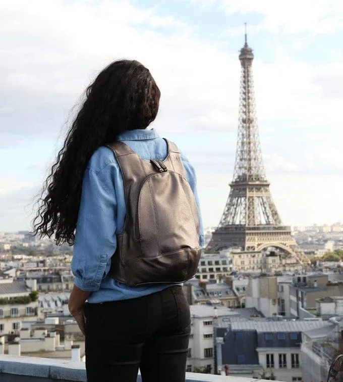 The Original Vegan Leather Backpack | Dark Brown