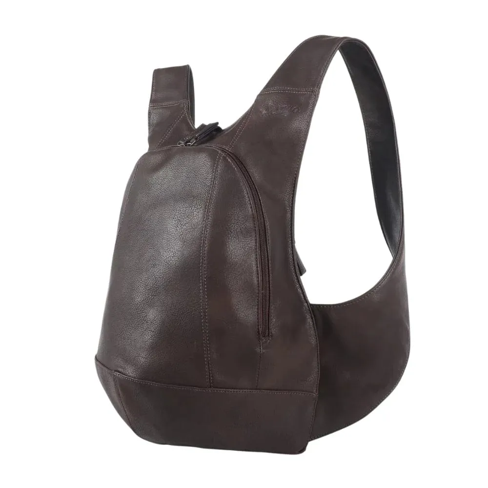 The Original Vegan Leather Backpack | Dark Brown