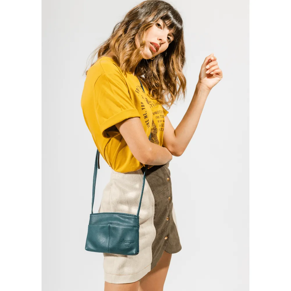 The Original Vegan Leather Crossbody Pouch | Red