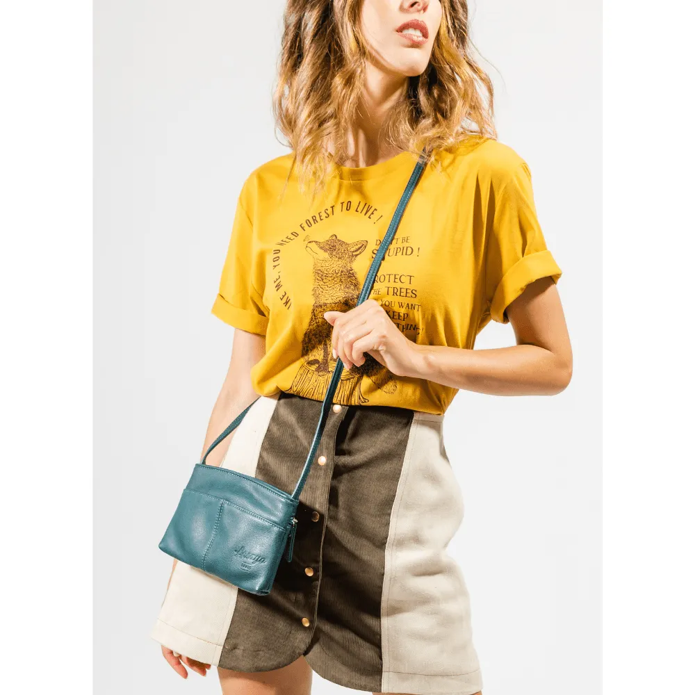 The Original Vegan Leather Crossbody Pouch | Red