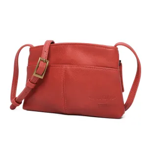 The Original Vegan Leather Crossbody Pouch | Rust