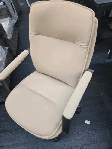 Thomasville - Upton Bonded Leather Office Chair - Cream - new