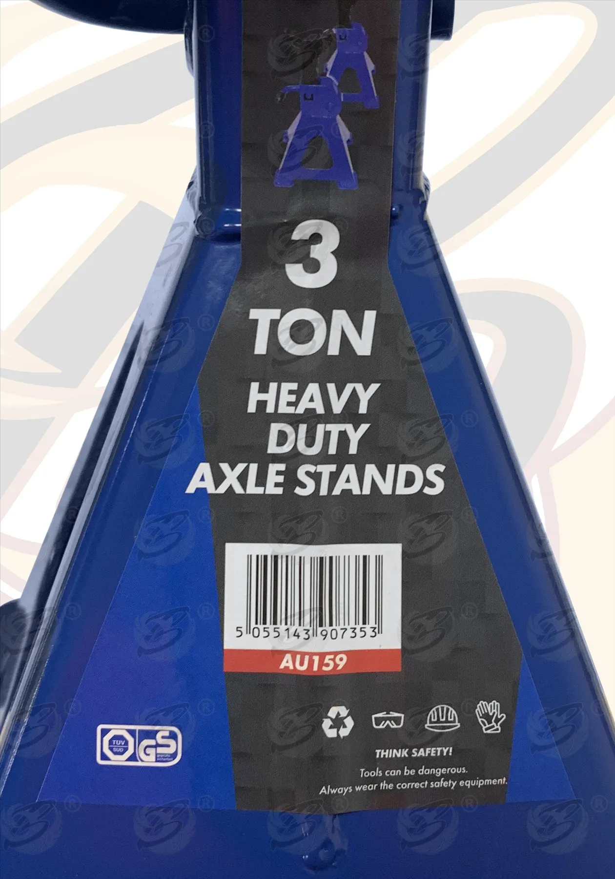 TOOLZONE 3 TON ( TONNE ) AXLE STANDS ( PAIR )