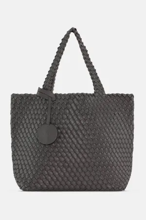 Tote Bag Geflochten - Dark Shadow Gun Metal