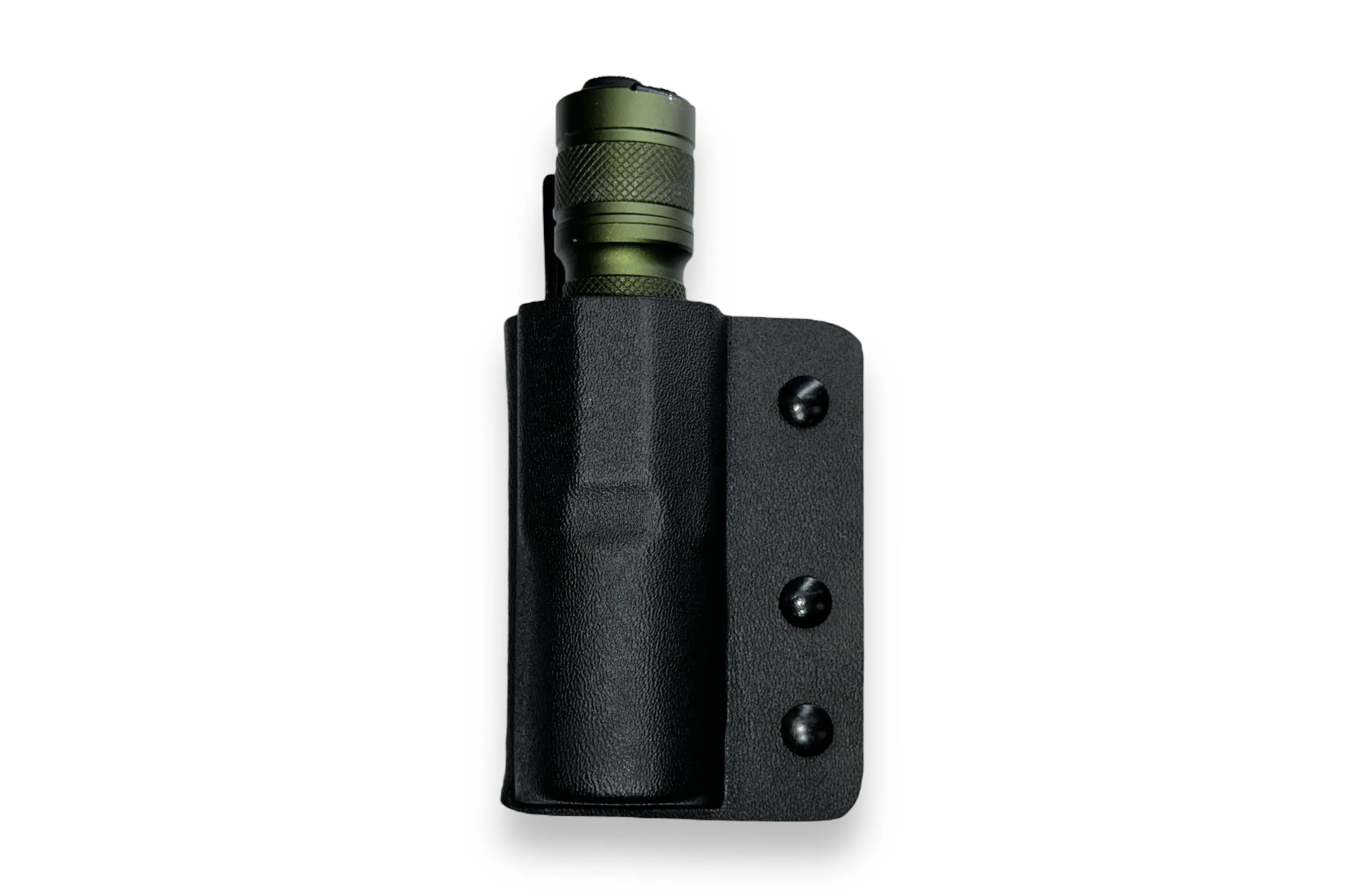 Universal Flashlight Kydex Holster - Molded Sheath   Adjustable Belt Lock
