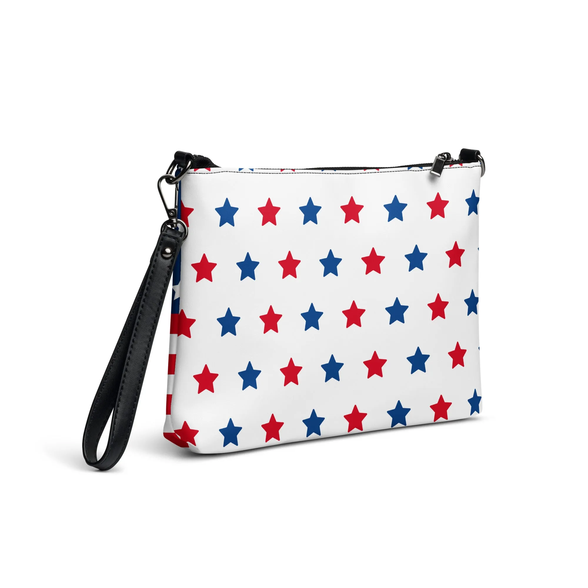 USA American Flag Patriotic 2-Sided Crossbody Bag