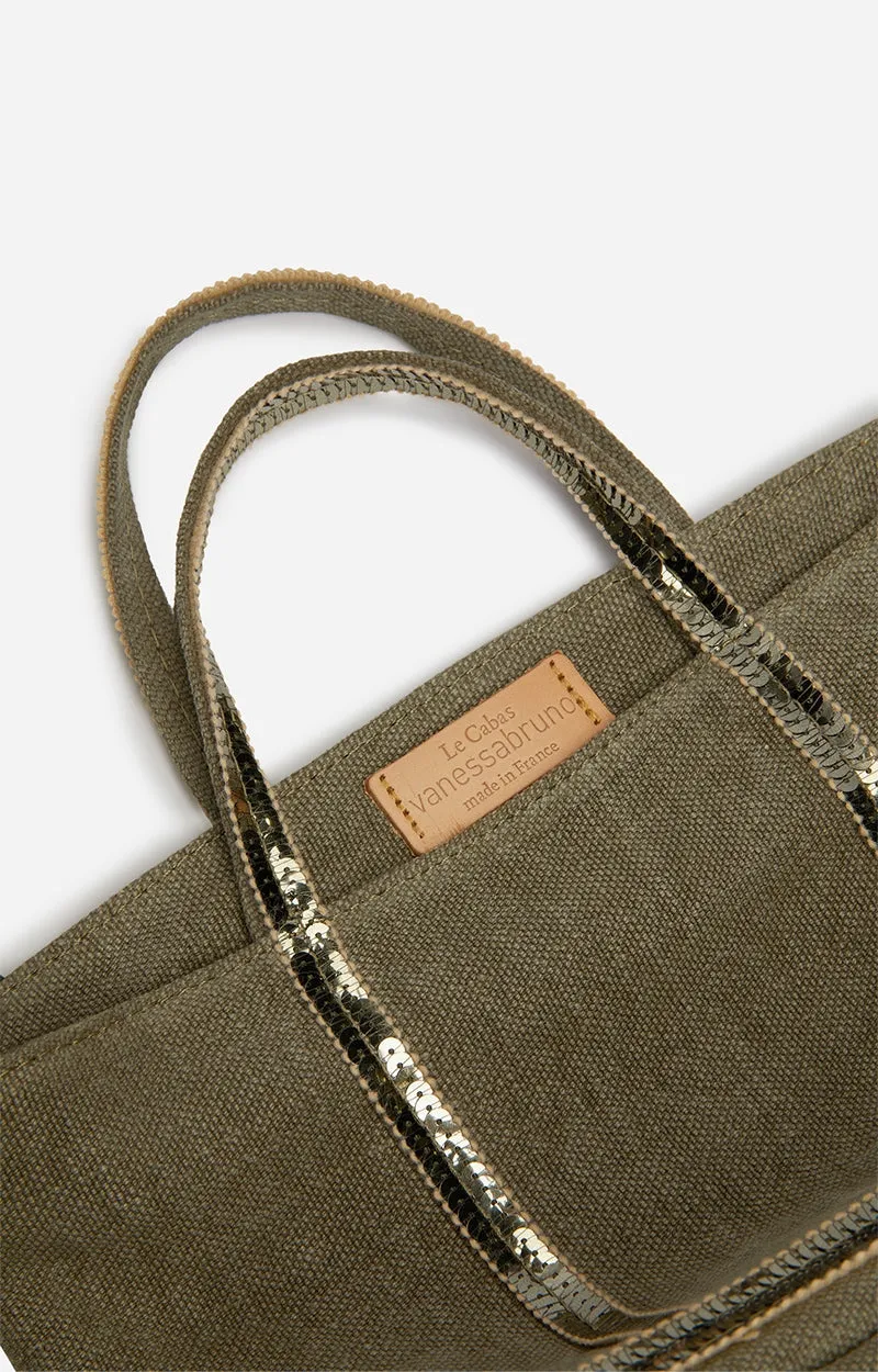 VB - Cabas Linen Tote | Kaki