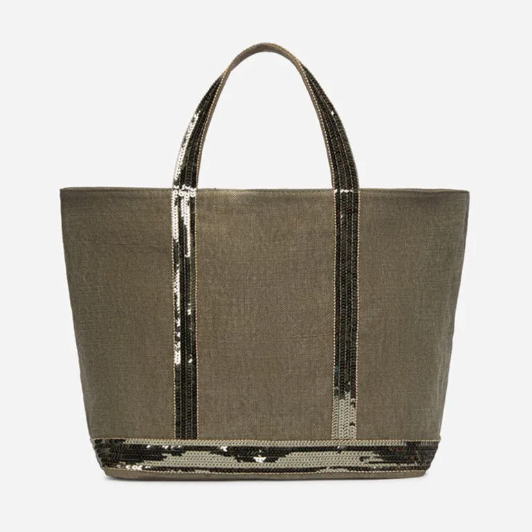 VB - Cabas Linen Tote | Kaki
