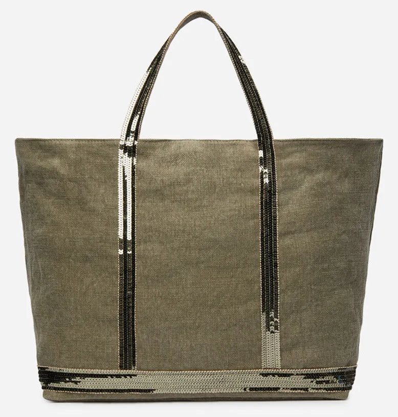 VB - Cabas Linen Tote | Kaki