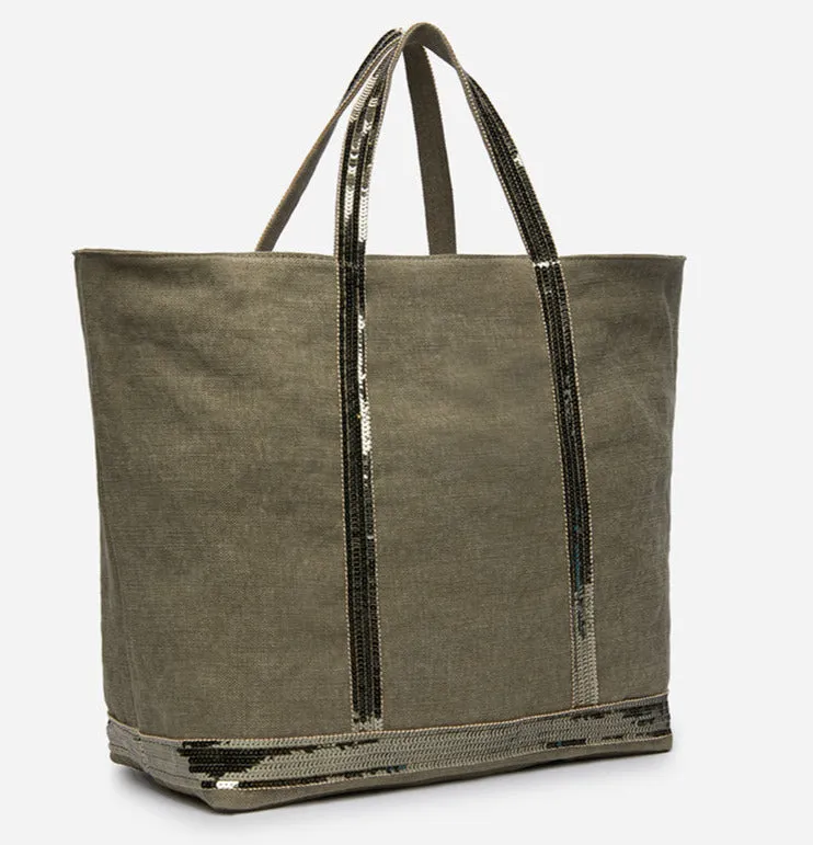 VB - Cabas Linen Tote | Kaki