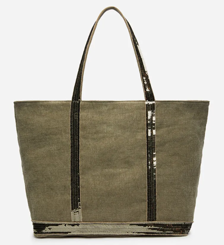 VB - Cabas Linen Tote | Kaki