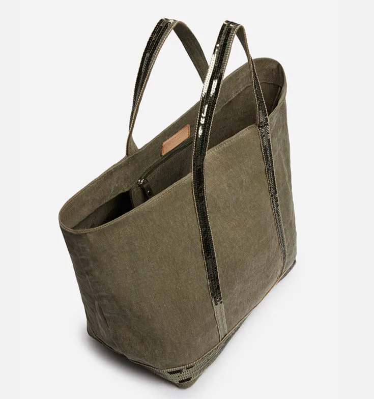 VB - Cabas Linen Tote | Kaki