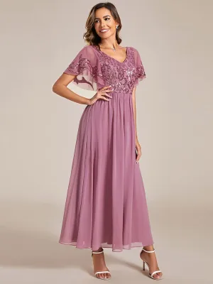 Virginia ankle length dress in dusky rose size 8 Express NZ wide