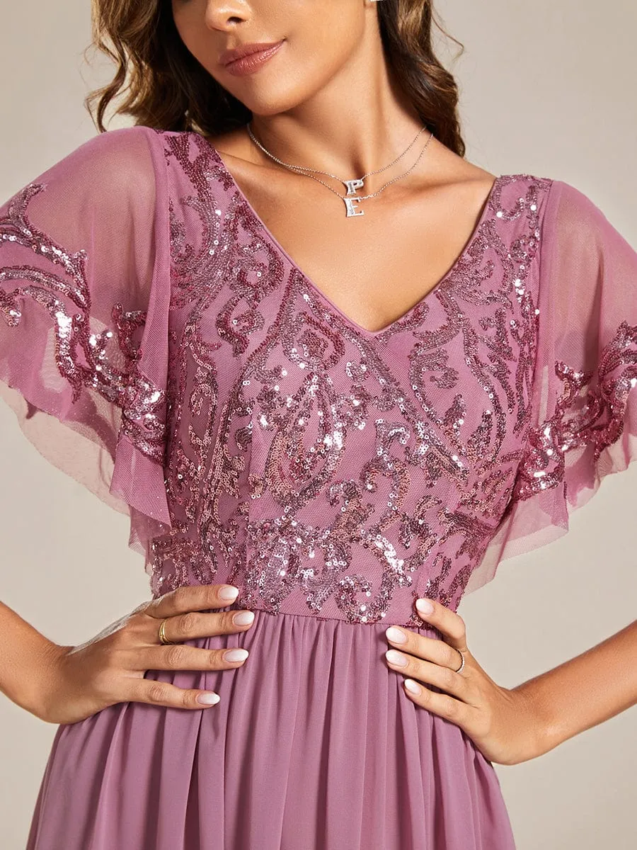 Virginia ankle length dress in dusky rose size 8 Express NZ wide
