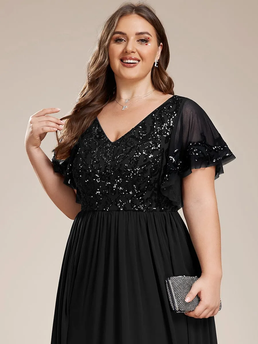 Virginia black evening ankle length dress s18 Express NZ wide