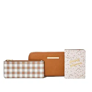 Wanderlust Travel Wallet Cognac