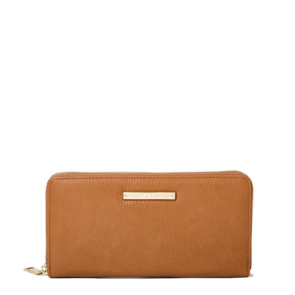 Wanderlust Travel Wallet Cognac