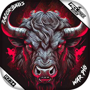 War Pig | Buffalo Black Series | ACL PRO Razor Cornhole Bags