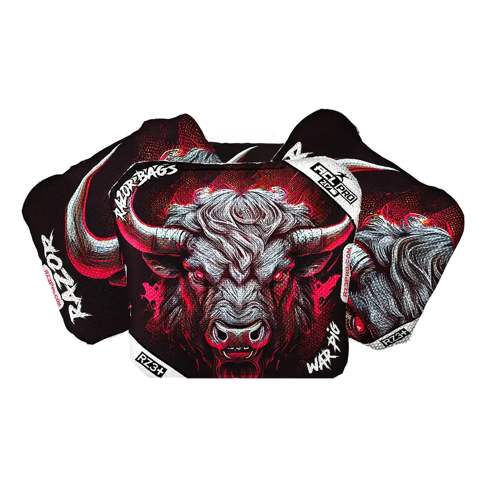War Pig | Buffalo Black Series | ACL PRO Razor Cornhole Bags