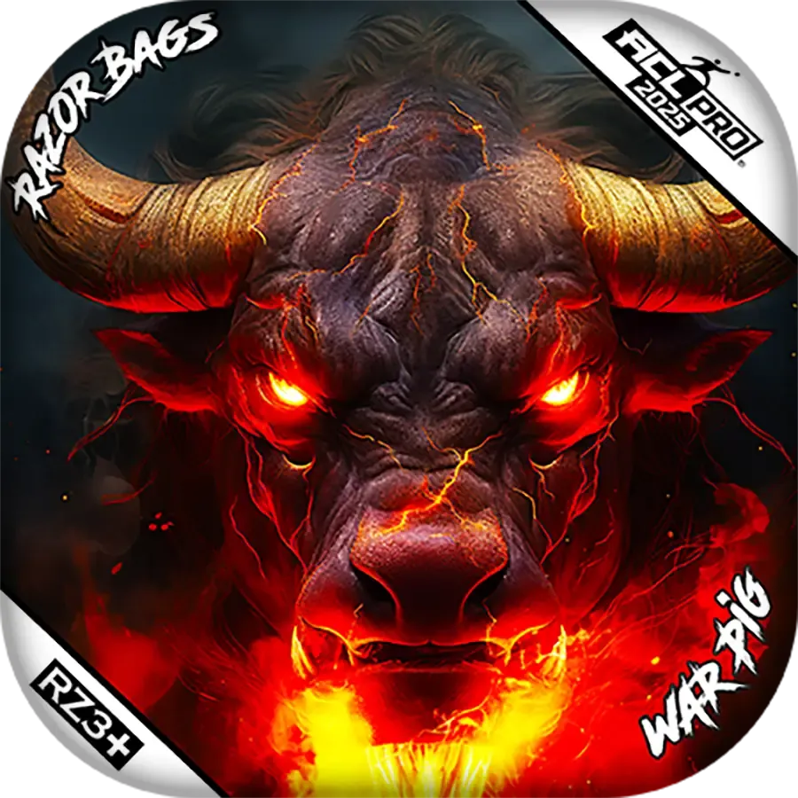 War Pig | Fire Buffalo 2 | ACL PRO Razor Cornhole Bags