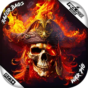 War Pig | Fire Pirate | ACL PRO Razor Cornhole Bags