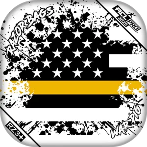 War Pig | Gold Line Flag | ACL PRO Razor Cornhole Bags