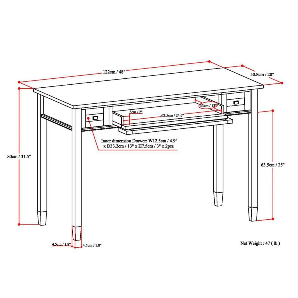 Warm Shaker Desk