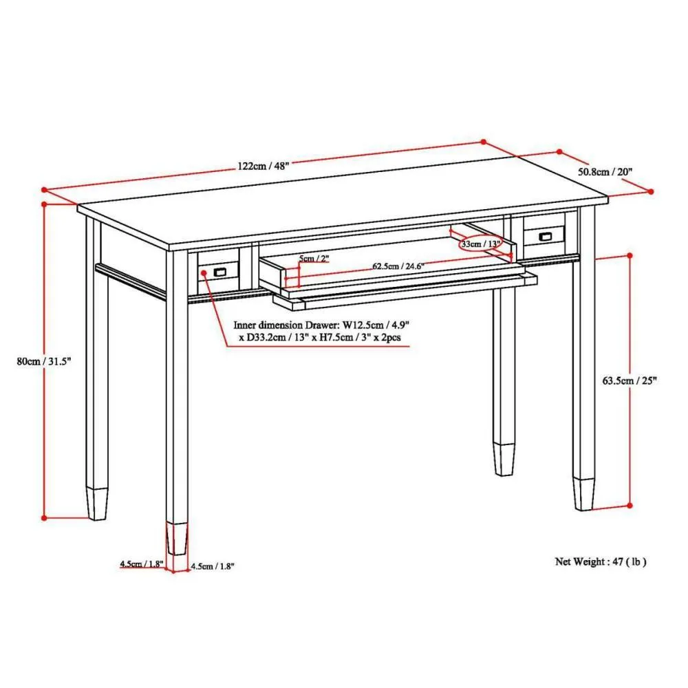Warm Shaker Desk