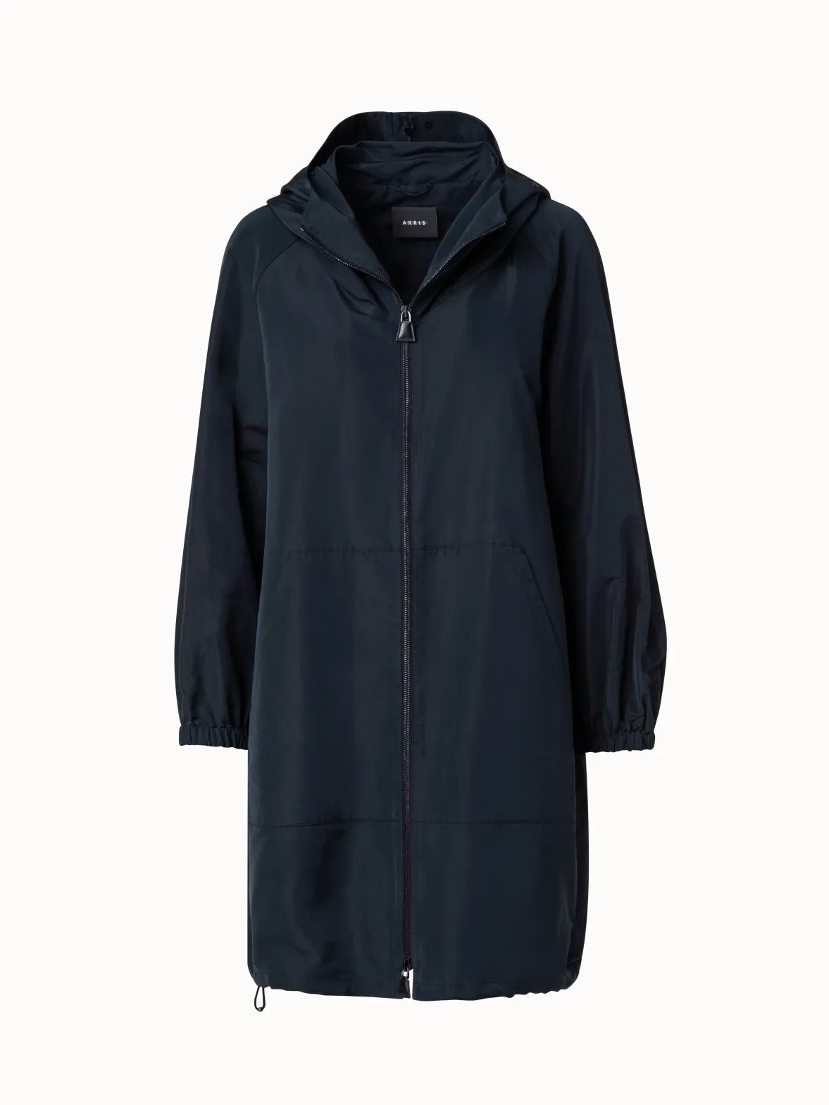 Water-Repellent Silk Taffeta Parka