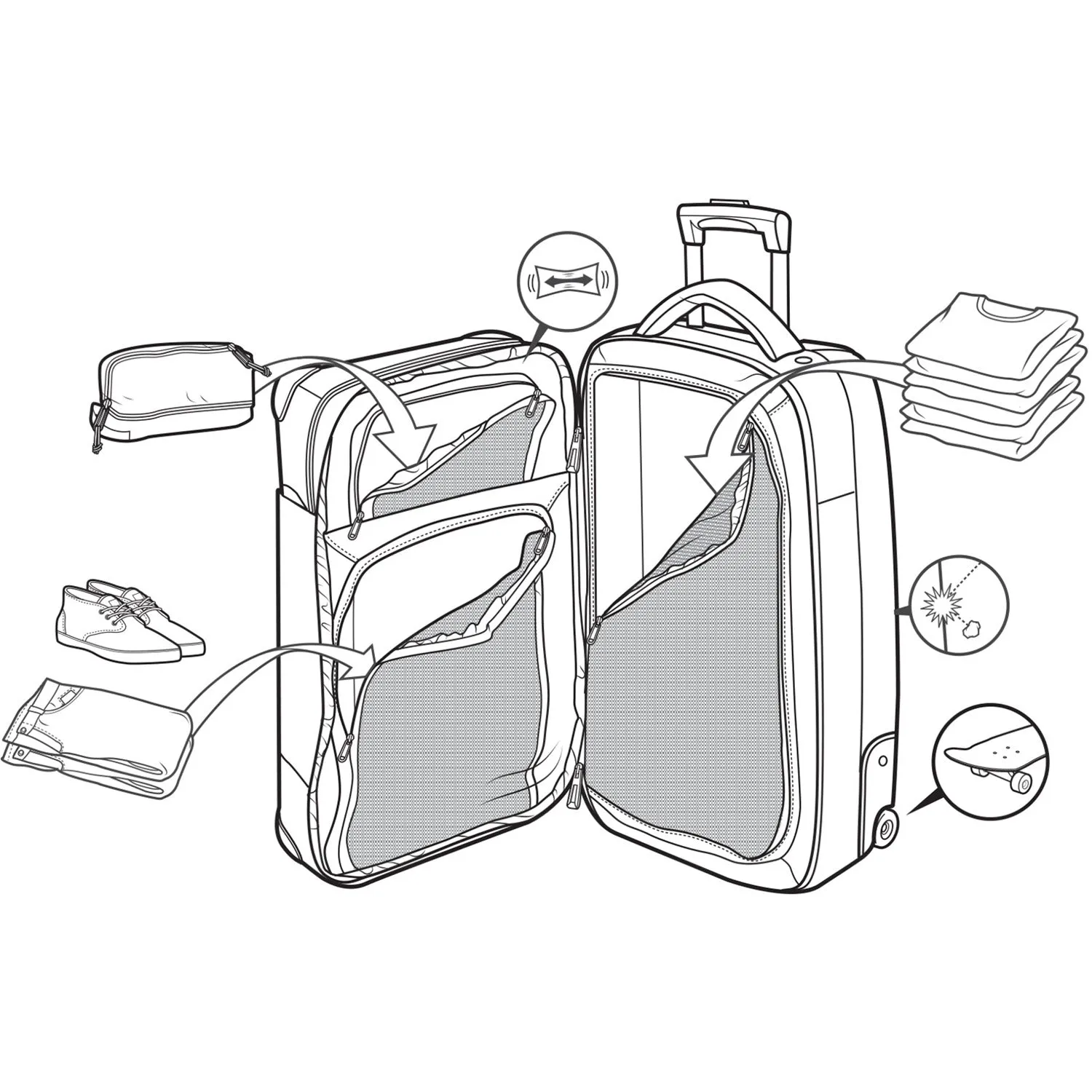Wheelie Flight Deck Travel Bag 2019