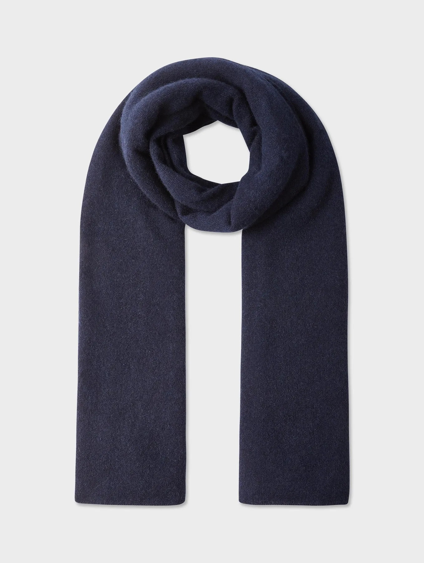 White   Warren - Cashmere Travel Wrap - Deep Navy
