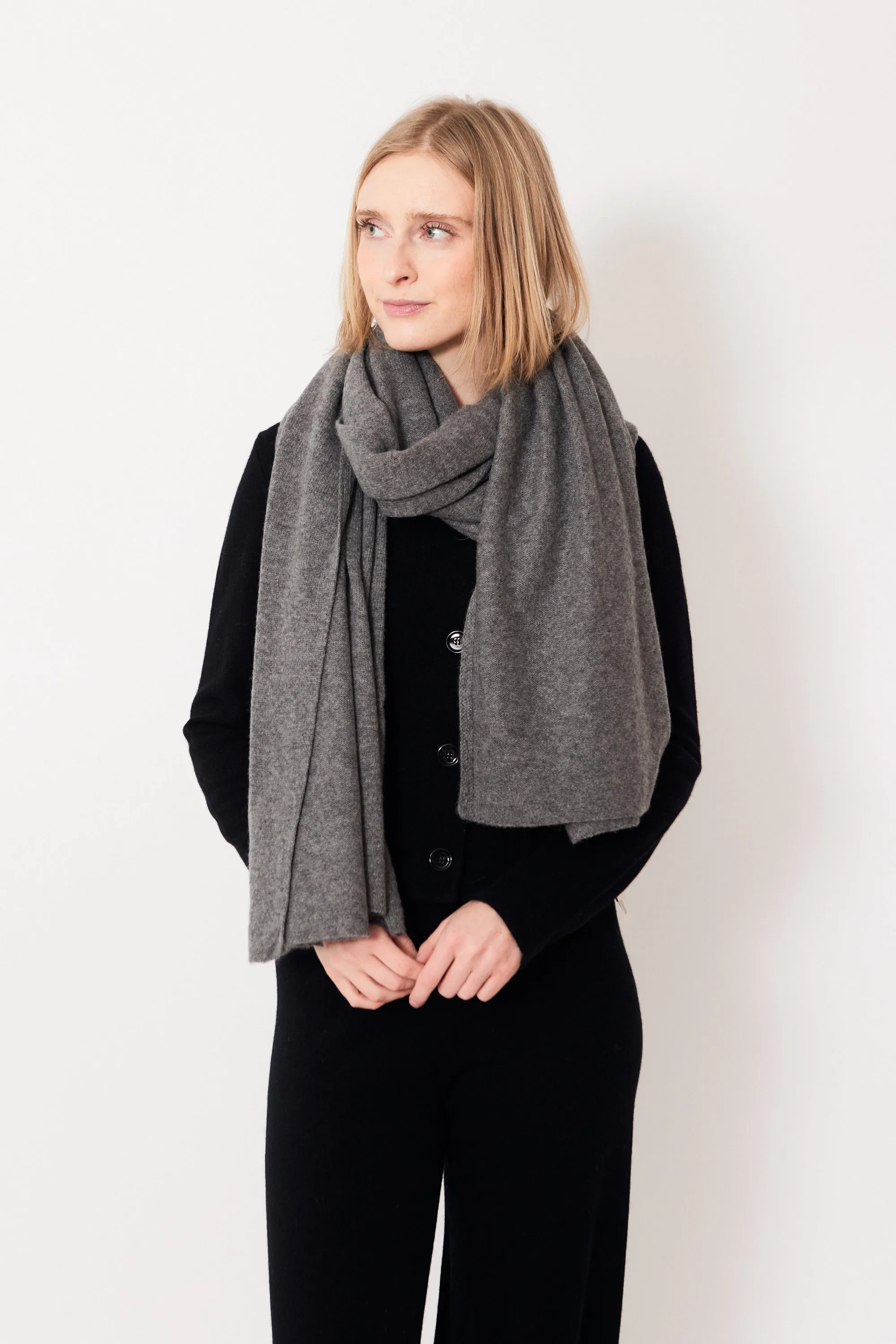 White   Warren Cashmere Travel Wrap
