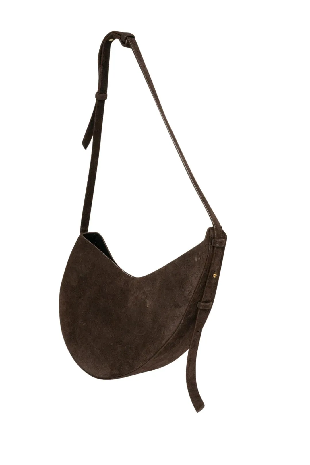 Winona Dark Brown Suede Bag