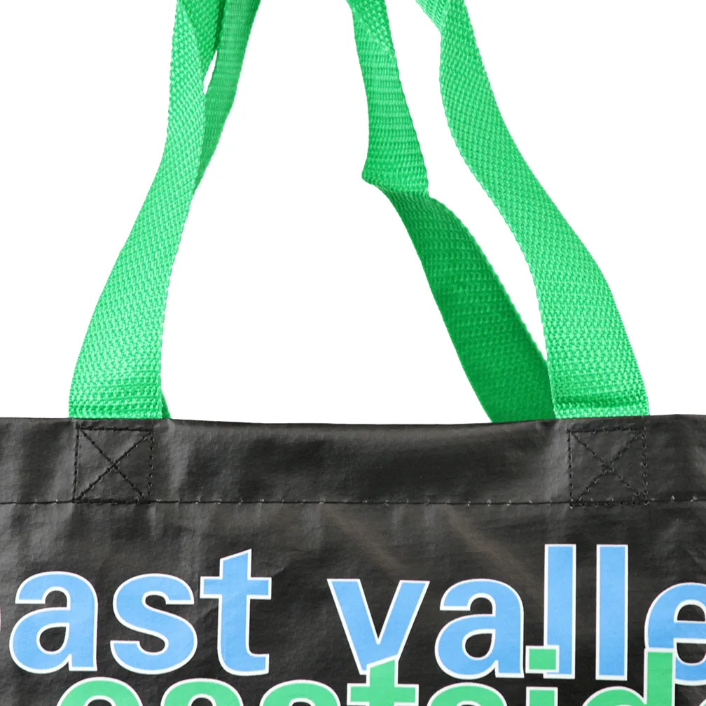 Woven Polypropylene Laminated Grocery Tote *Fully Customizable* Bag Ban Approved
