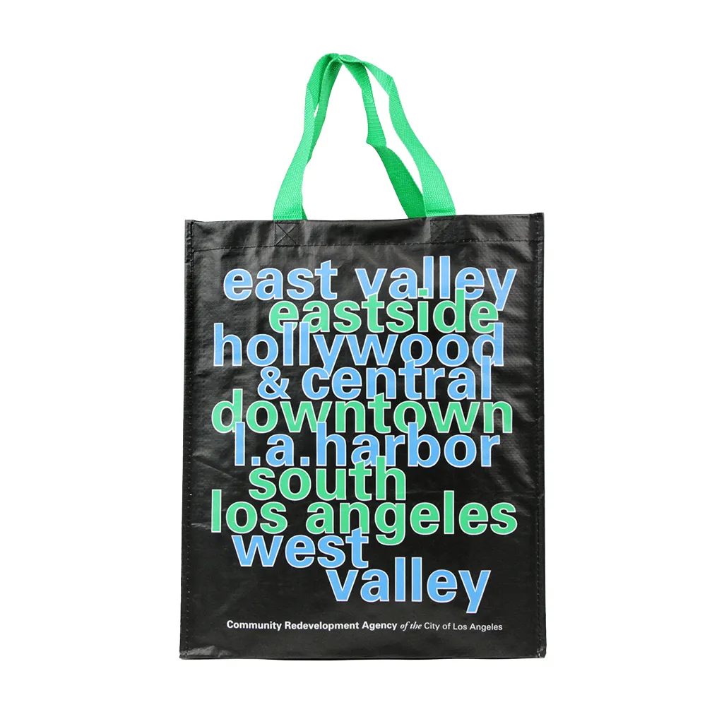 Woven Polypropylene Laminated Grocery Tote *Fully Customizable* Bag Ban Approved