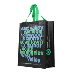Woven Polypropylene Laminated Grocery Tote *Fully Customizable* Bag Ban Approved