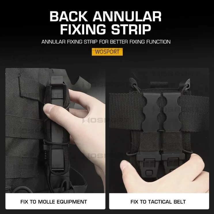 WST Tiger Type 5.56 Magazine Molle Pouch - Ranger Green